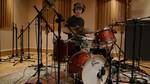 Session drummer Dylan Thompson at Blast Recording Studios Newcastle